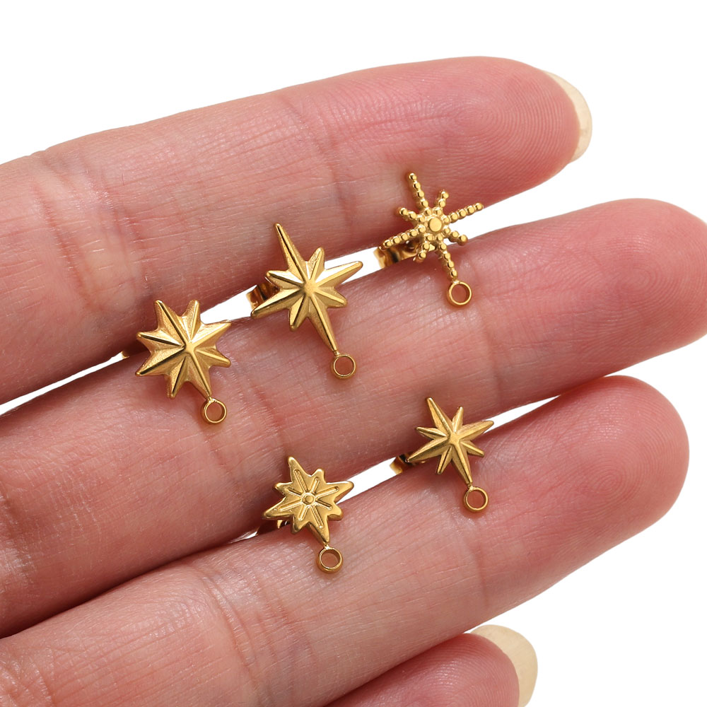 Jewelry Making Degree - 6 piezas de aretes de estrella