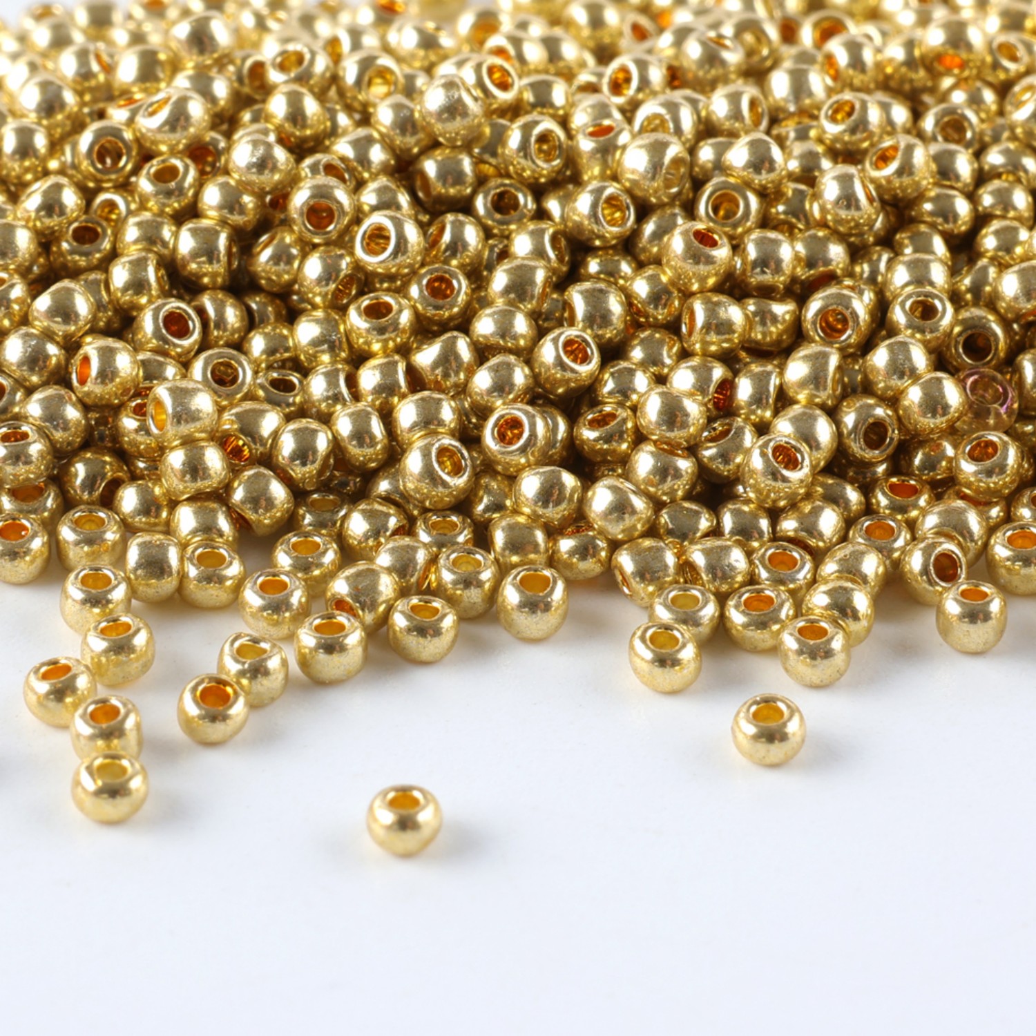 Seed Bead Tube - Cuentas Redondas Metálicas CJ 11/0, Cuentas