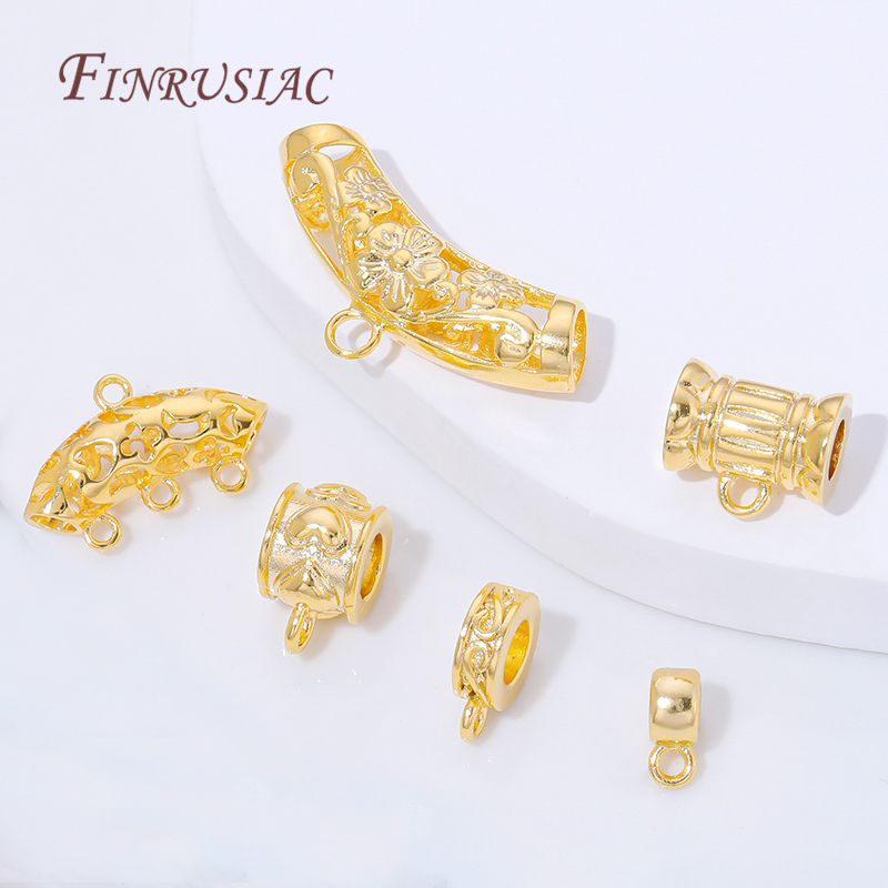 Jewelry Making Youtube - Conectores de engaste chapados en oro