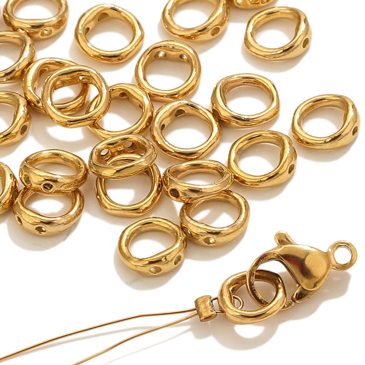 20 Piezas de Cierres de Acero  - Jewelry Making Articles reseña y precio