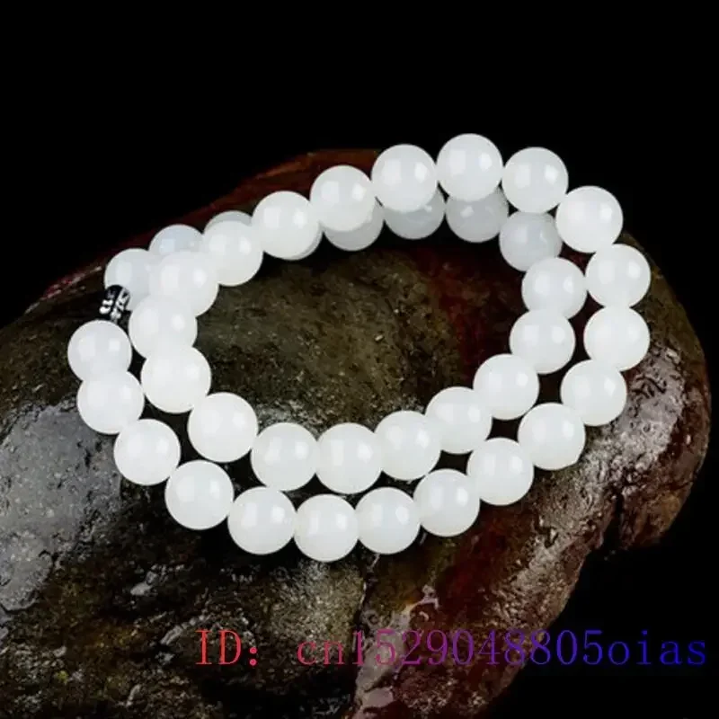 Collar de cuentas de Jade blan - Jewelry Making Necklaces reseña y precio