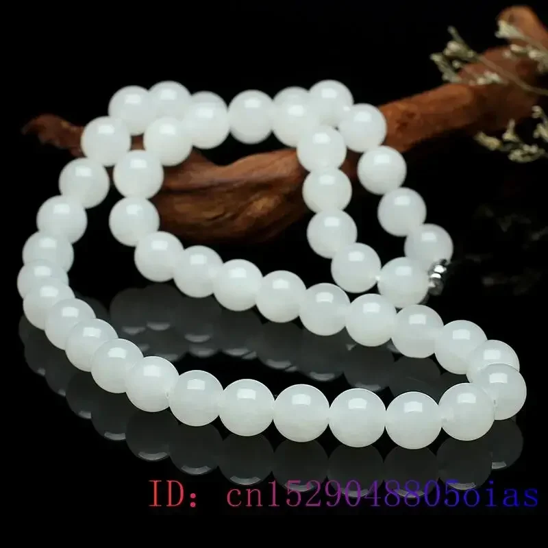 Collar de cuentas de Jade blan - Jewelry Making Necklaces reseña y precio