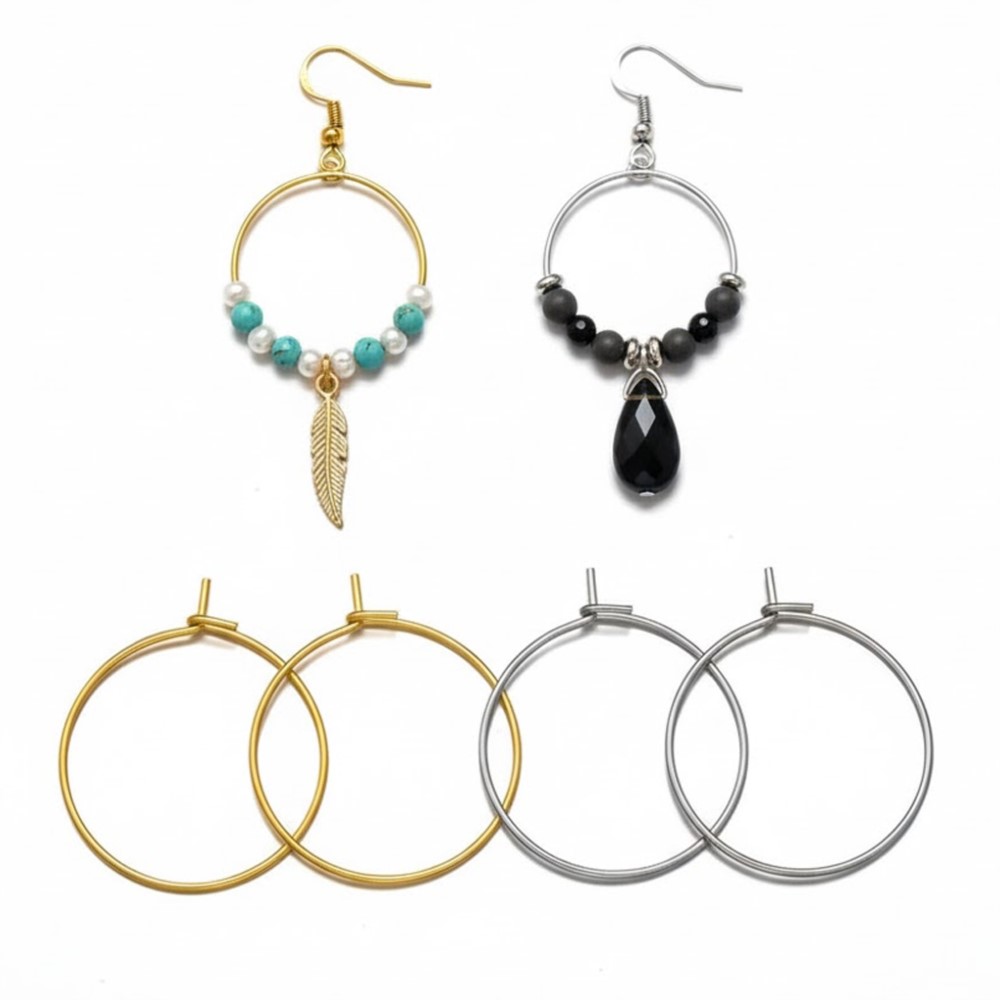50 Piezas de Aros de Acero Ino - Jewelry Making Rings reseña y precio