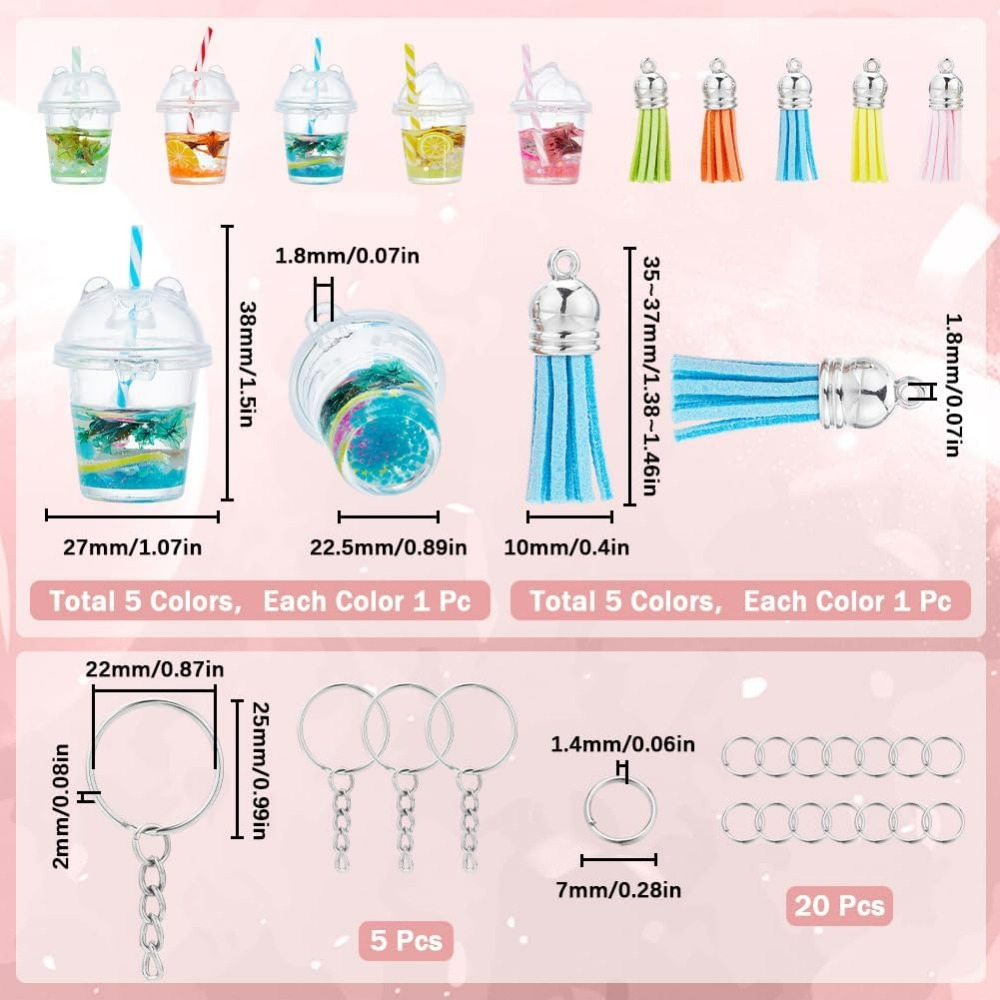 35 Uds DIY 5 juegos de llavero - Jewelry Making Diy Kit reseña y precio