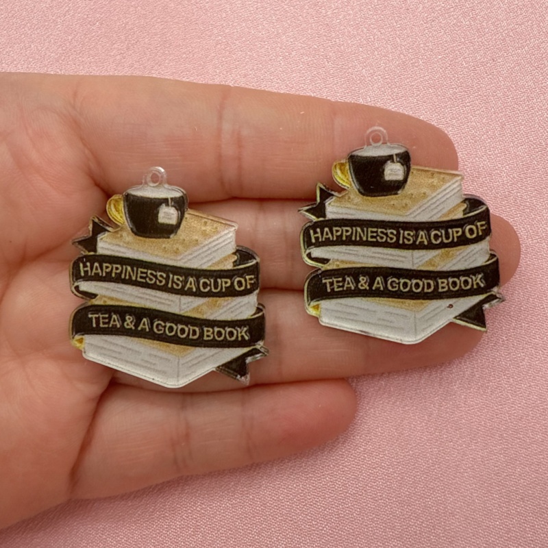 Colgante con cita de café de l - Jewelry Making Guide Book reseña y precio