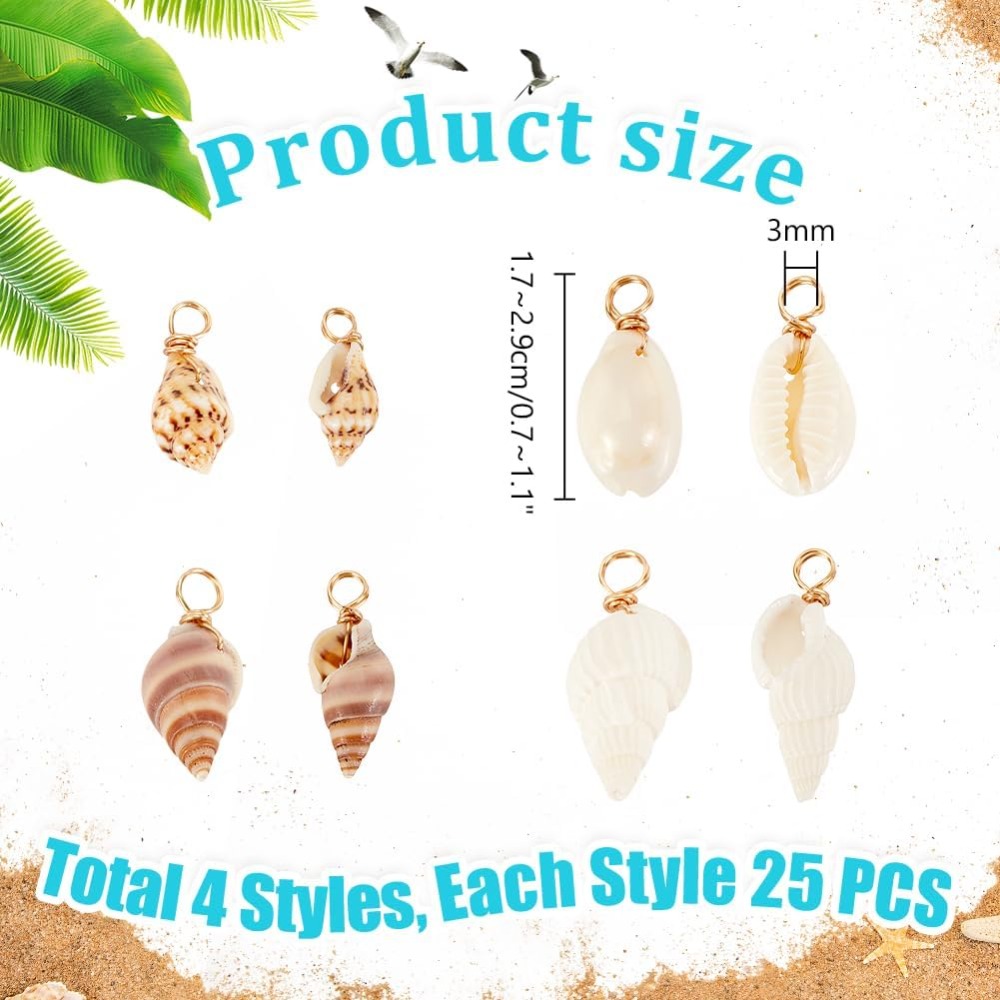 100 Uds. 4 estilos de colgante - Jewelry Making Degree reseña y precio