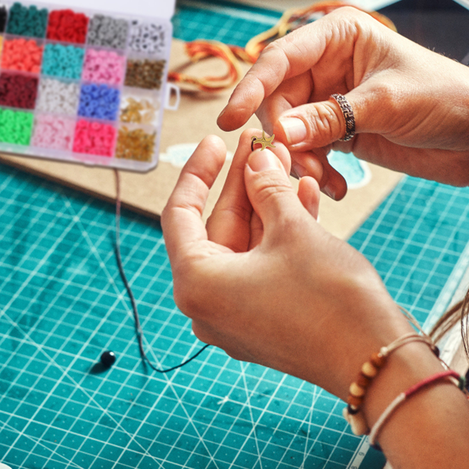 1 juego de cuentas de arcilla  - Jewelry Making Diy Kit reseña y precio