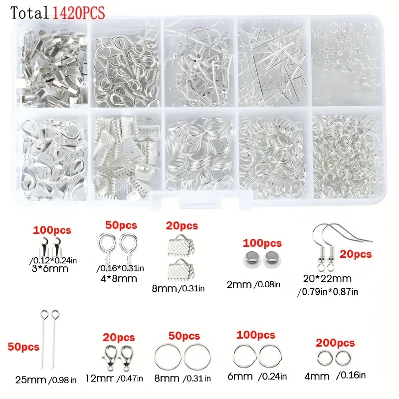 1420 piezas 1 caja Kit de acce - Jewelry Making Diy Kit reseña y precio