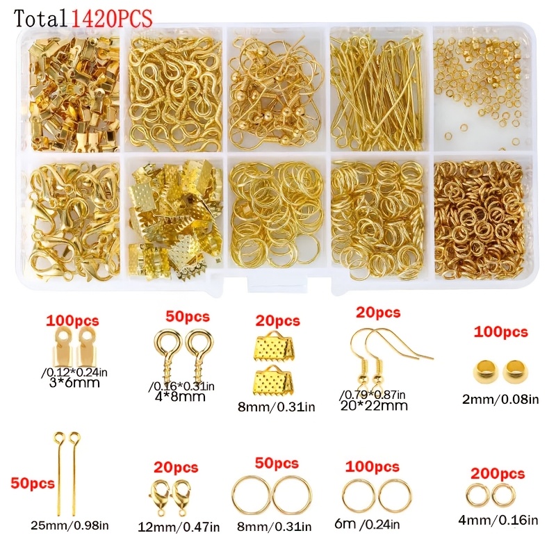 1420 piezas 1 caja Kit de acce - Jewelry Making Diy Kit reseña y precio
